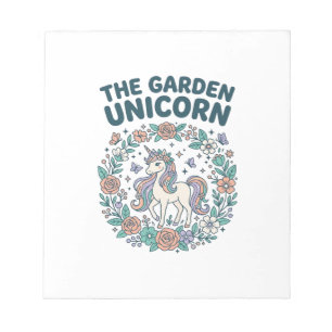 Eenhoring De Tuin Eenhoring Trendy T-Shirt Design_ Notitieblok