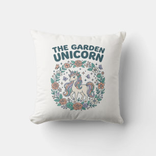Eenhoring De Tuin Eenhoring Trendy T-Shirt Ontwerp Kussen
