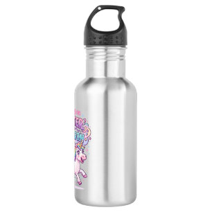 Eenhoring Die Loopt Op Glitters En Bedrieglijk Cha Waterfles