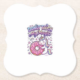 Eenhoring Donut Raak Mijn Magische Cadeau Idee Sti Kartonnen Onderzetters