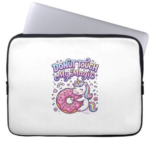 Eenhoring Donut Raak Mijn Magische Cadeau Idee Sti Laptop Sleeve