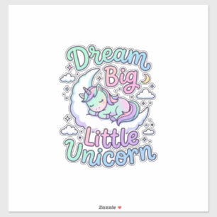 Eenhoring Droom Groot Klein Eenhoring Cadeau Idee Sticker
