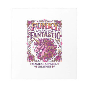 Eenhoring Funky en Fantastisch Stijlvol Zazzle Ont Notitieblok
