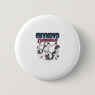 Eenhoring Grootvader Antieke Graveershirt Ontwerp_ Ronde Button 5,7 Cm