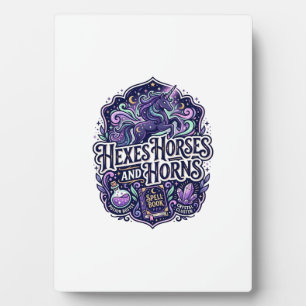 Eenhoring Hexen Paarden en Hoorns POD Klaar POD Ku Fotoplaat