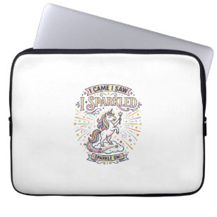 Eenhoring Ik Kwam Ik Zag Ik Schitterde Printklaar  Laptop Sleeve