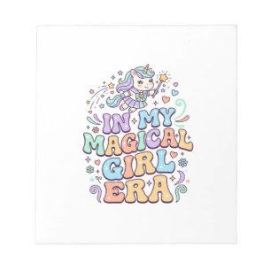 Eenhoring In Mijn Magical Girl Era Kawaii Sticker  Notitieblok