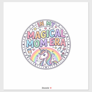 Eenhoring In Mijn Magische Moeder Tijdperk Grappig Sticker