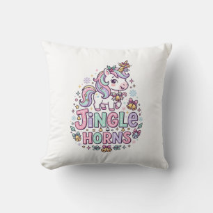 Eenhoring Jingle Hoorns Charmante Kleding Grafisch Kussen