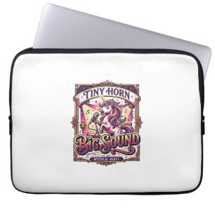 Eenhoring Kleine Hoorn Grote Geluid Stijlvolle Mer Laptop Sleeve