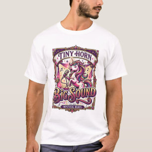 Eenhoring Kleine Hoorn Grote Geluid Stijlvolle Mer T-shirt
