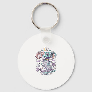 Eenhoring Kruip Het Magische Retro Stijl T-Shirt O Sleutelhanger