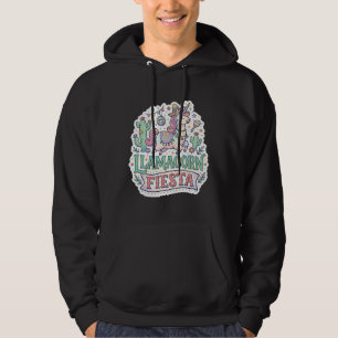 Eenhoring Llamacorn Feest Premium Vector POD Kunst Hoodie