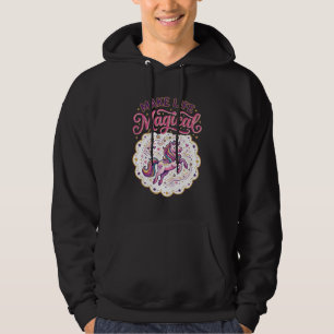 Eenhoring Maakt Leven Magisch POD Klaar Witte Acht Hoodie
