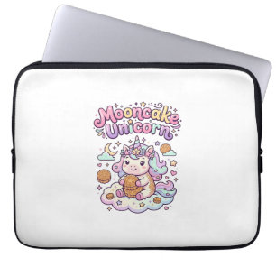 Eenhoring-maancake Eenhoring charmante kleding Gra Laptop Sleeve