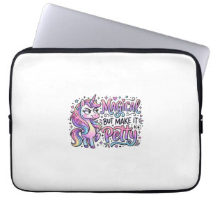 Eenhoring Magisch maar Maak het Klein Geschenk Ide Laptop Sleeve