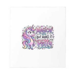 Eenhoring Magisch maar Maak het Klein Geschenk Ide Notitieblok