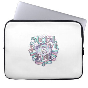 Eenhoring Magisch Sinds Geboorte Originele Grafisc Laptop Sleeve