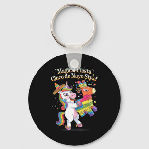 Eenhoring magische fiesta cinco de mayo stijl Mexi Sleutelhanger