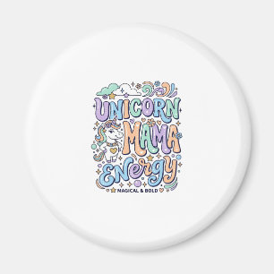 Eenhoring Mama Energie Kawaii Vector Ontwerp_1 Magneet