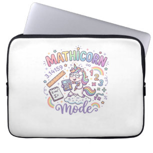 Eenhoring Mathicorn Modus Schattige Typografie Des Laptop Sleeve