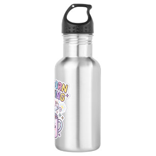 Eenhoring Mokicorn Ochtend Grafisch Ontwerp Zazzle Waterfles