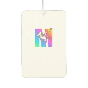Eenhoring Monogram Letter M Beginletter Schattige Luchtverfrisser