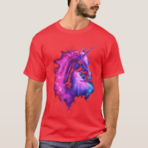 Eenhoring Mythisch Dier Motief Fantasie Kunst Eenh T-shirt