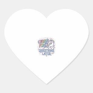 Eenhoring Neus Eerst Vragen Later Schattige Sticke Hart Sticker