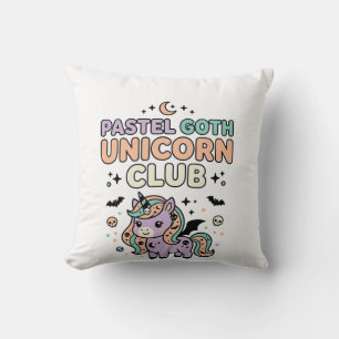 Eenhoring Pastel Goth Eenhoring Club Trendy Grafis Kussen