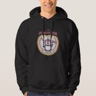 Eenhoring Pinguïnhoring Feest POD Klaar Zazzle Ont Hoodie