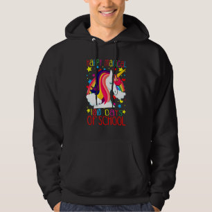 Eenhoring Regenboog 100 dagen gelukkig magisch 100 Hoodie