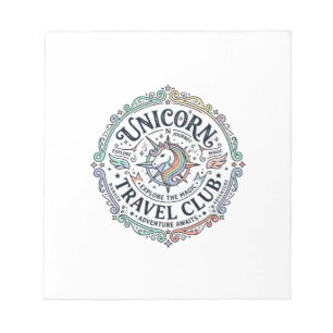 Eenhoring Reisclub Origineel Zazzle Ontwerp_1 Notitieblok