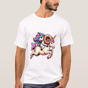 Eenhoring Ridder Ram Jongens Meisjes Mannen Vrouwe T-shirt