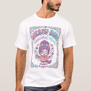Eenhoring Rommelige Knot Eenhoring Moeder Retro St T-shirt