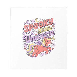 Eenhoring Spookachtige Kleine Eenhoring Whimsical Notitieblok