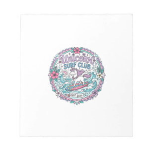 Eenhoring Surfersclub Speelse Shirt Grafisch_1 Notitieblok