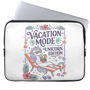 Eenhoring Vakantiemodus Eenhoring Editie Schattige Laptop Sleeve