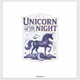 Eenhoring van de Nacht Grafisch Ontwerp Zazzle Ont Sticker