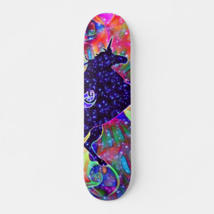 EENHORING VAN HET UNIVERSUM meerkleurig Skateboard