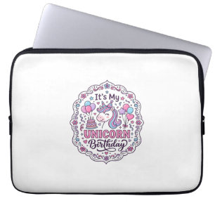 Eenhoring Verjaardag Koningin van Eenhoring Land T Laptop Sleeve