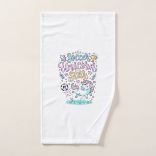 Eenhoring Voetbal Eenhoring Ster Schattig Handdoek