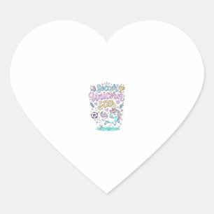 Eenhoring Voetbal Eenhoring Ster Schattig Hart Sticker
