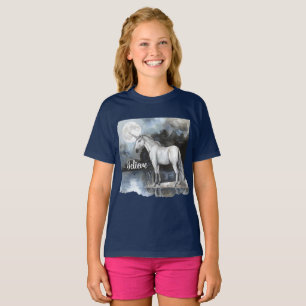 Eenhoring Volle Maan Geloof T-shirt