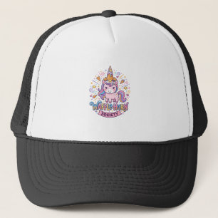 Eenhoring Wafel Hoorn Vereniging Printklaar Kledin Trucker Pet