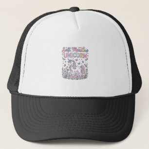 Eenhoring Zachte Weide Eenhoring Schattige Vector Trucker Pet