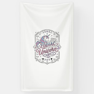 Eenhoring Zodiac Eenhoring Speels Schattig Cadeau Spandoek