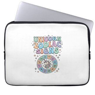 Eenhoring Zodiac Tekens Kawaii Vector Design_1 Laptop Sleeve