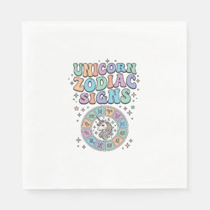 Eenhoring Zodiac Tekens Kawaii Vector Ontwerp_1 Servet