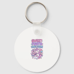 Eenhoring Zoete Tand Eenhoring Schattig Pastel Sch Sleutelhanger